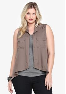 Torrid Studded Military Vest